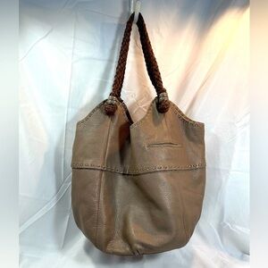 The Sak Tan Leather Satchel